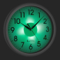 Preview: FUNK-Wanduhr CORONA TFA 60.3519.02 Leises Uhrwerk BÜROUHR LED-BELEUCHTUNG ANALOG